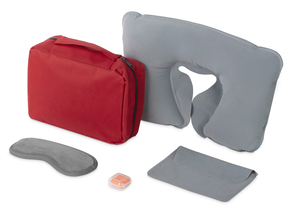 Набор для путешествий Comfy Flight, красный-0
