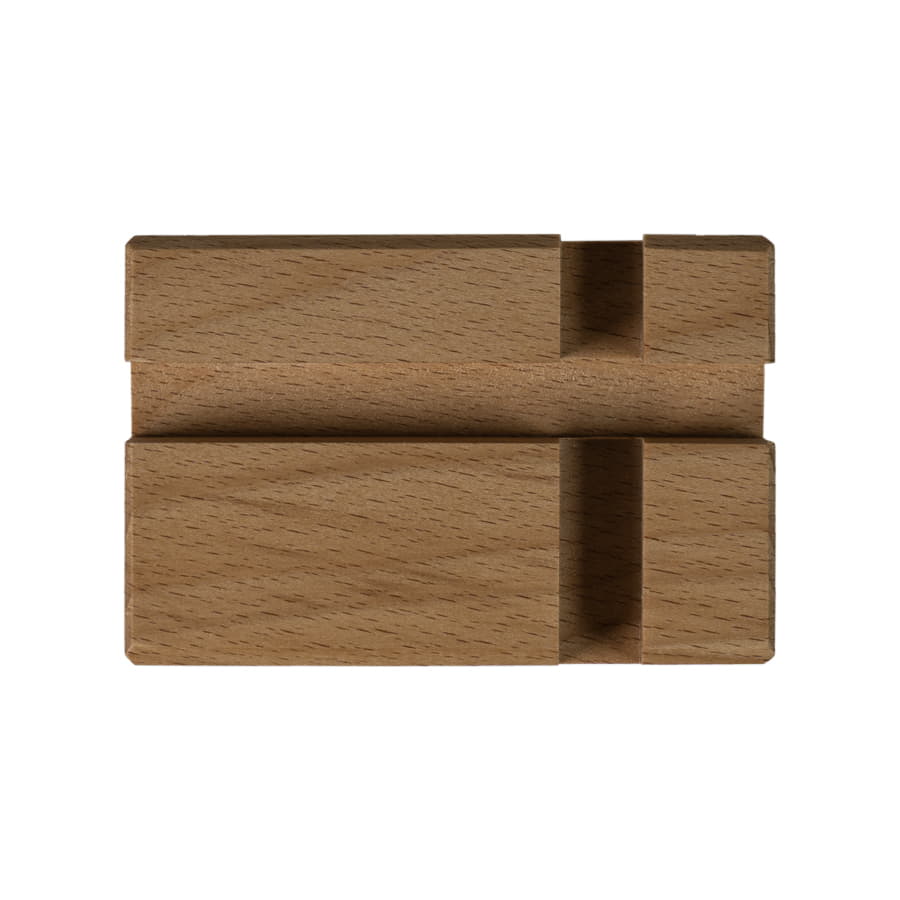 Подставка для телефона  и планшета, 11х7,5х2 см, бук, светло-коричневый-1