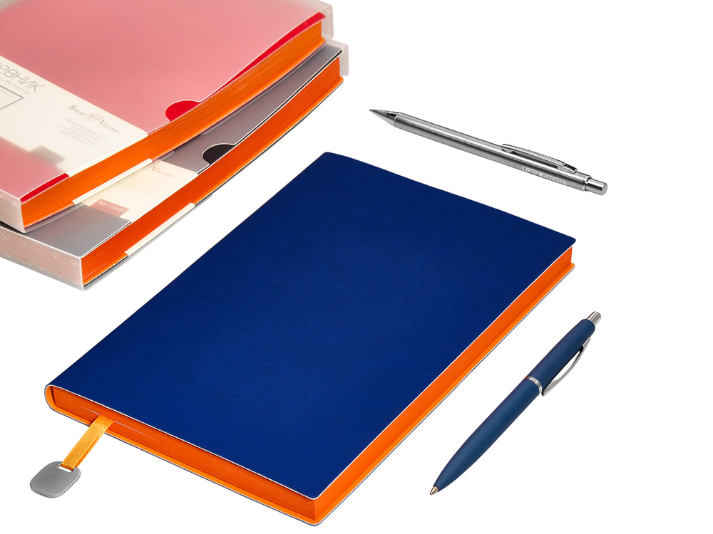 Ежедневник А5 недатированный Mercury, синий-9