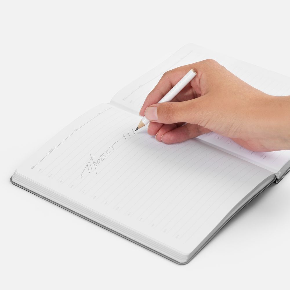 Карандаш простой Mini, белый-2