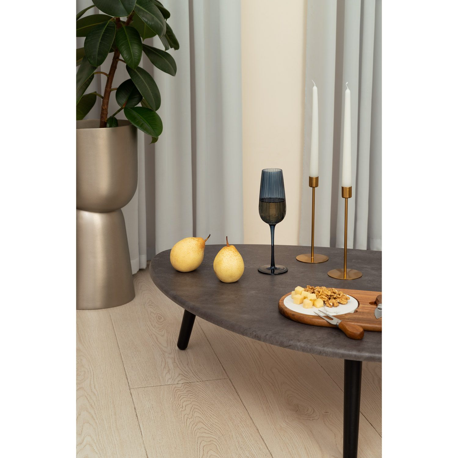 Бокал для шампанского Toscana, синий-3