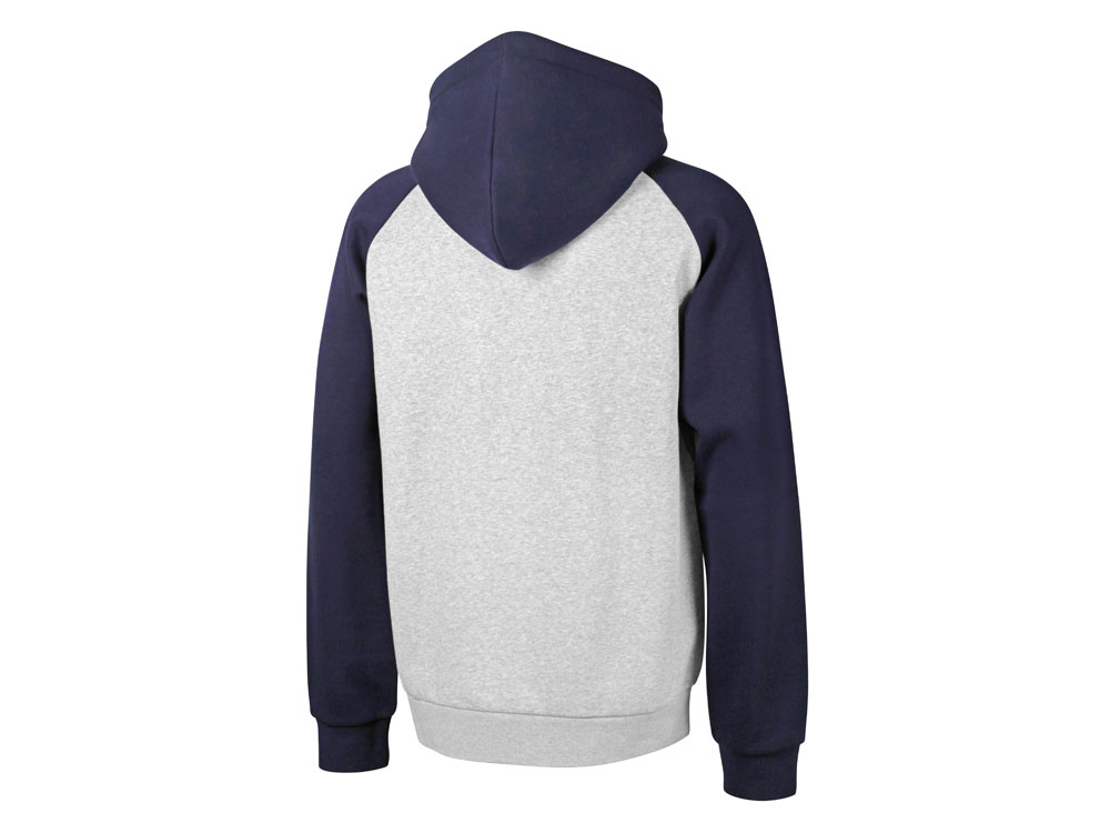 Толстовка с капюшоном Dublin мужская, темно-синий/серый меланж-5