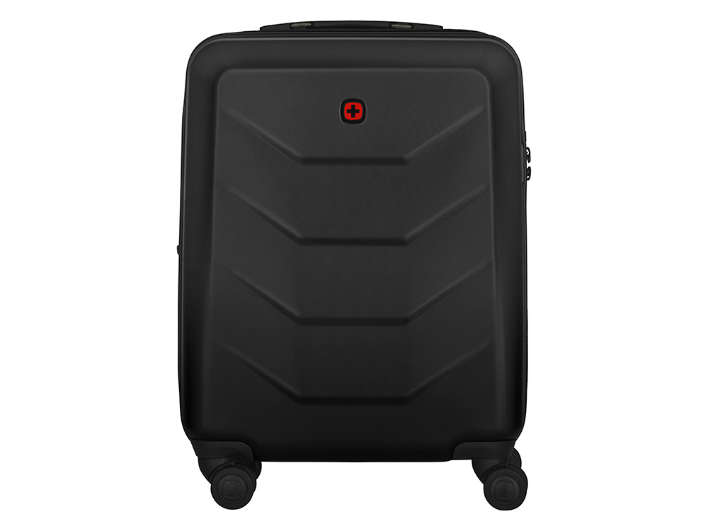 Чемодан WENGER Prymo, чёрный, малый, 40х55х20 см, 36 л, ABS+PC-1