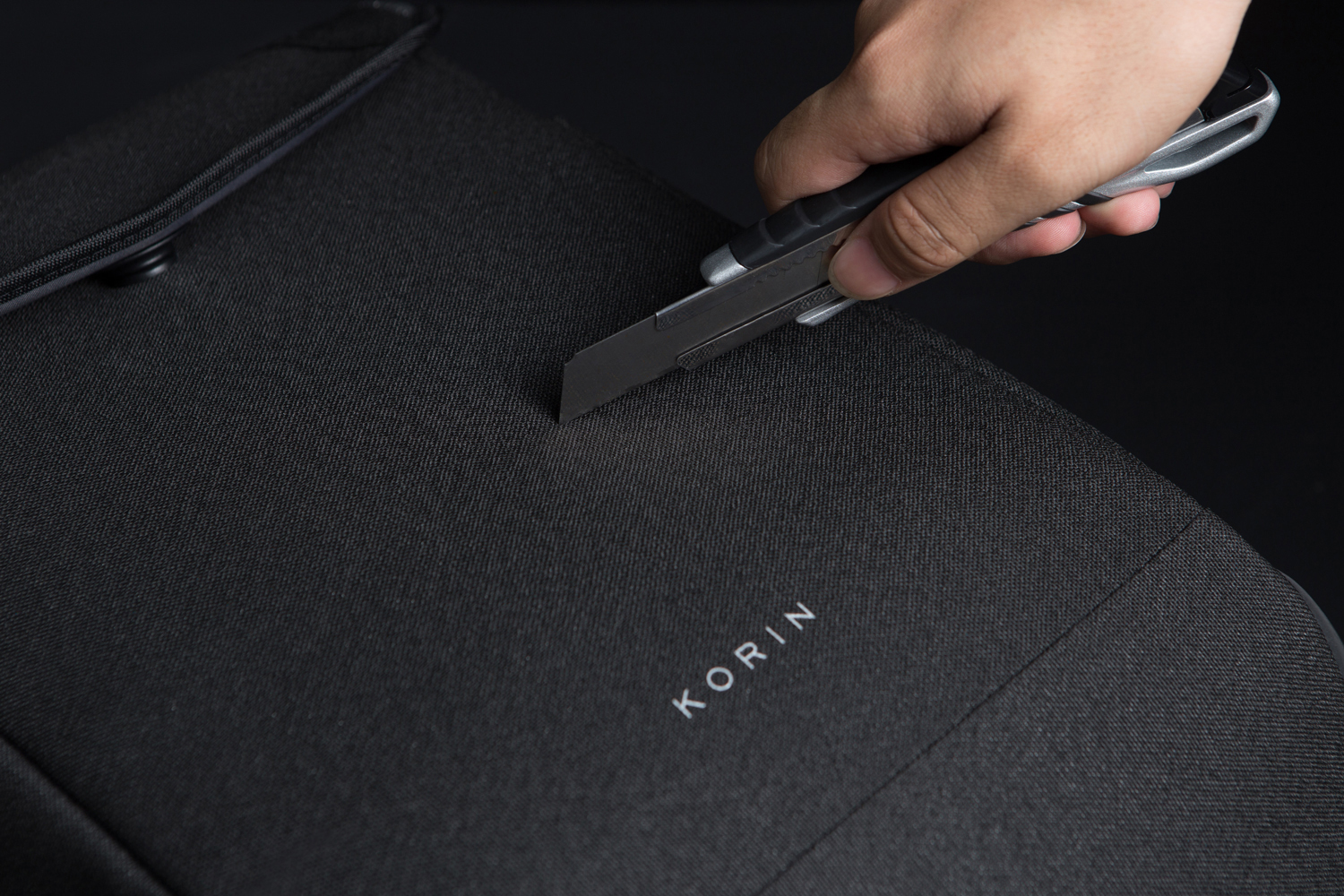 Рюкзак KORIN ClickPack X 45х32х15,5 см, с клапаном, черный-9