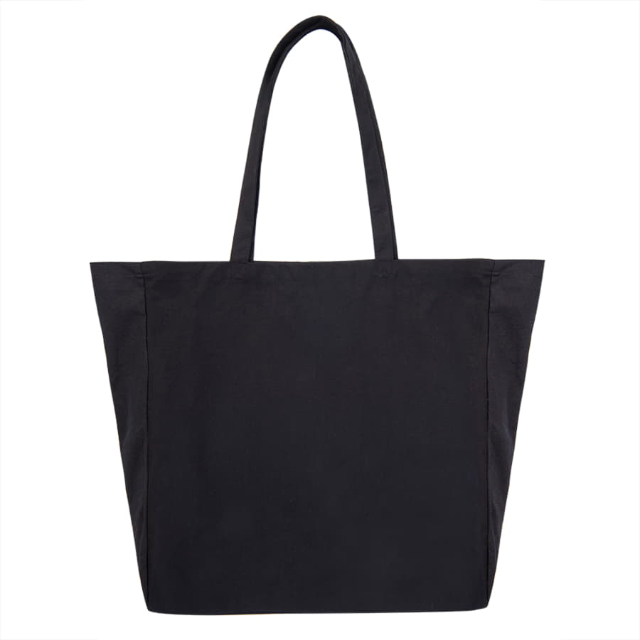 Большая сумка шоппер хлопковый MALL BIG 220, 42 x 45 x 14 см, длина ручек 64 х 2,5, черный-2