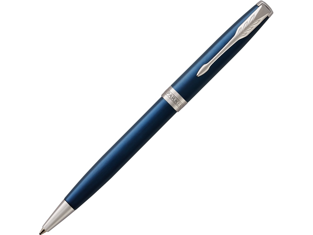 Ручка шариковая Parker Sonnet Core Subtle Blue CT, синий/серебристый-0