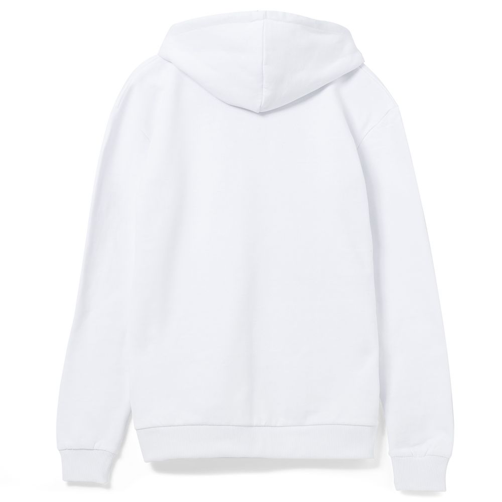 Толстовка на молнии с капюшоном Unit Siverga Heavy, белая-1