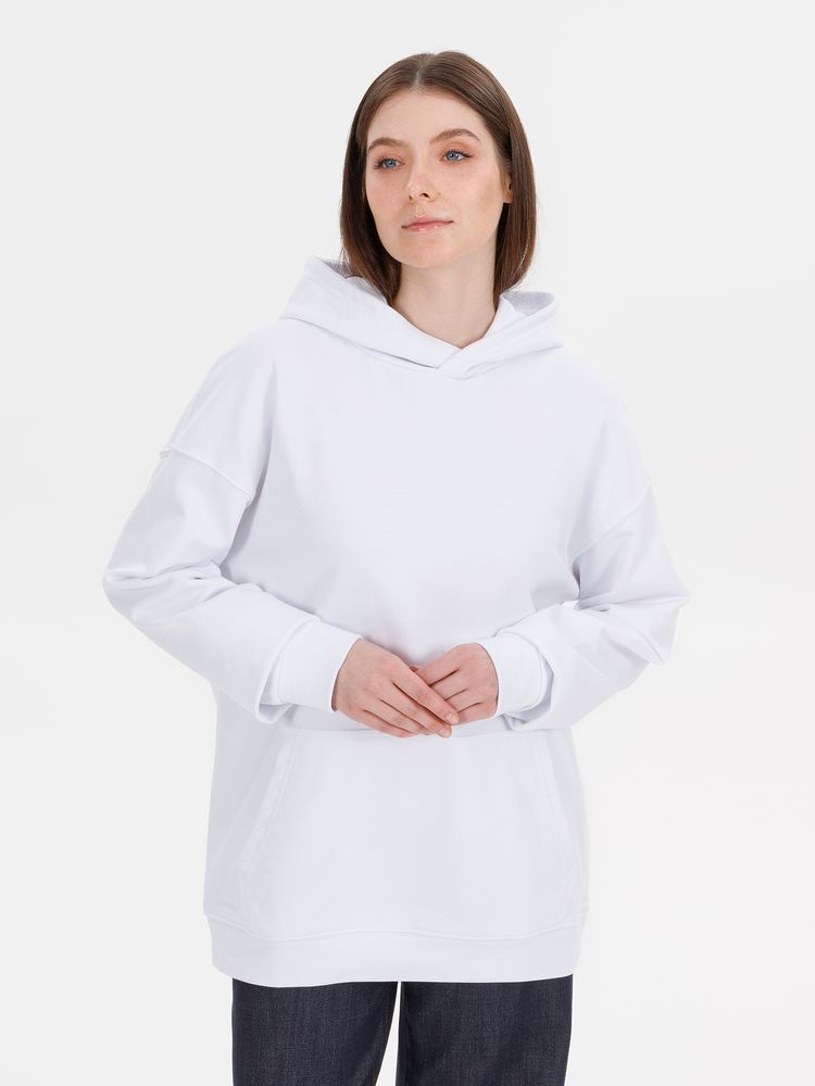 Худи оверсайз унисекс Outshine, белое-4