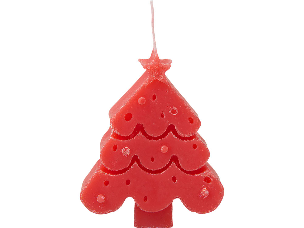 Свеча Елочка, красный-1