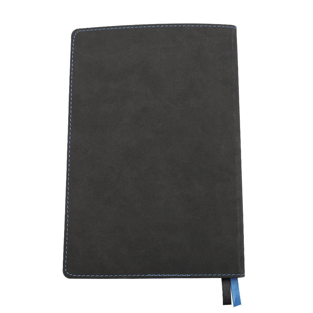Ежедневник A5 недатированный Efemero в мягком переплёте, Черный/Темно-синий-2