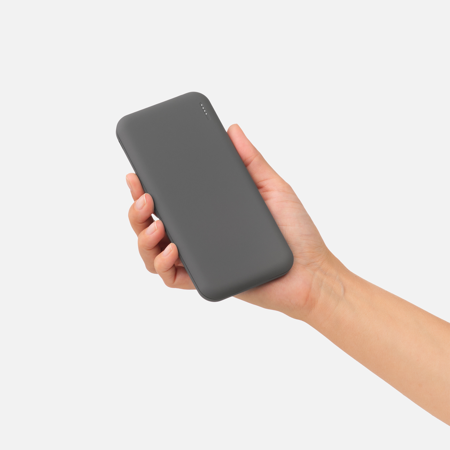 Внешний аккумулятор с подсветкой Luce 10000 mAh, серый-5