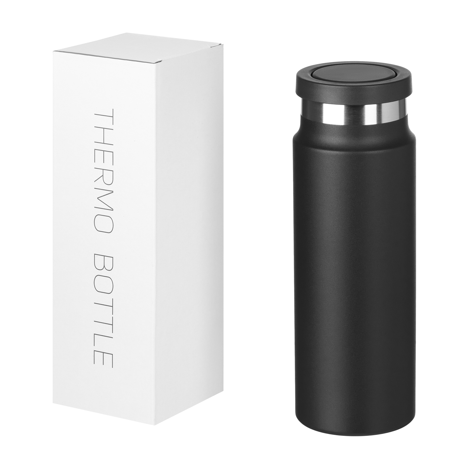 Термобутылка вакуумная герметичная Аллегра, черная-8