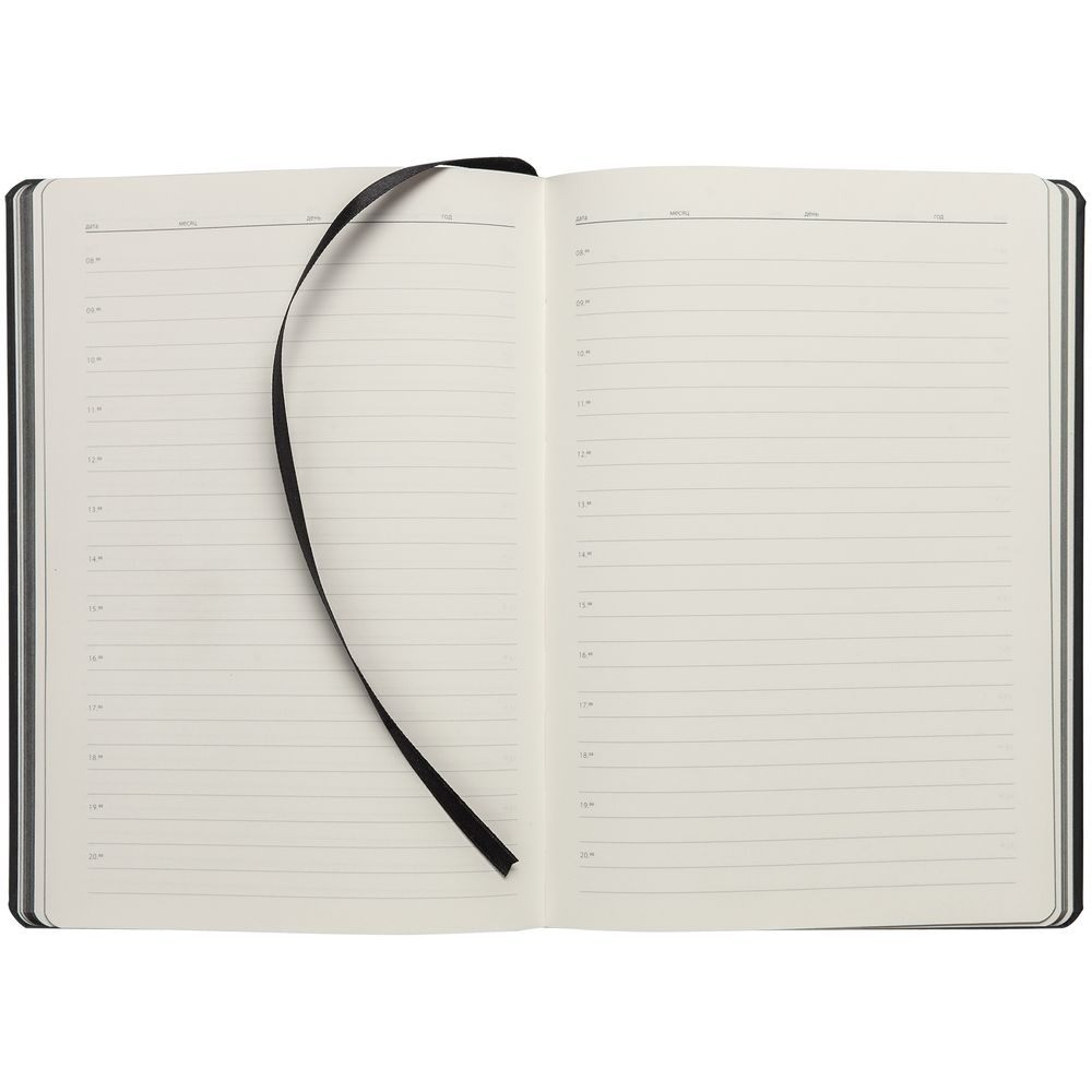 Ежедневник Shall, недатированный, черный-2