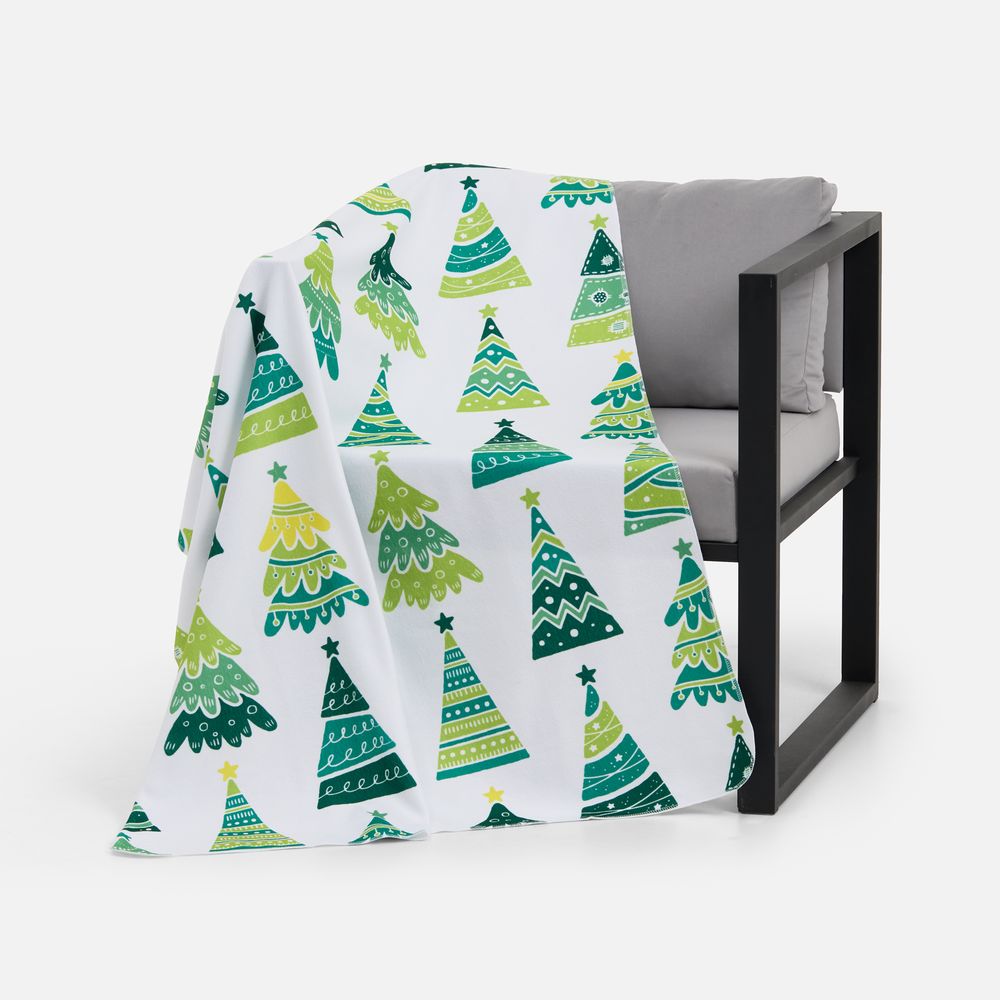 Флисовый плед Imaginario, зеленый-2