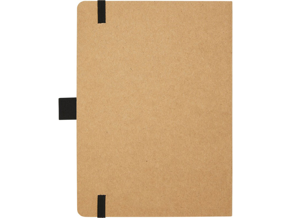 Блокнот Berk формата из переработанной бумаги, черный-2