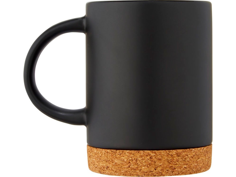 Neiva Керамическая кружка объемом 425 мл с пробковым основанием, черный-2
