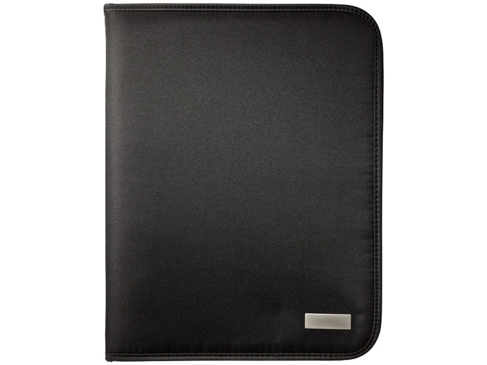 Папка А4 ''Stanford'' на молнии с блокнотом, черный-0