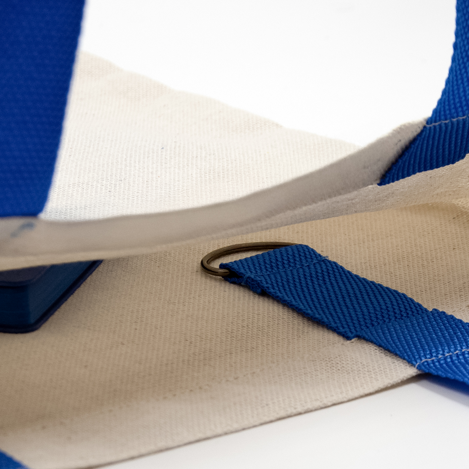 Шоппер Superbag Light, с внутренним креплением (полукольцо) (неокрашенный с синим)-2