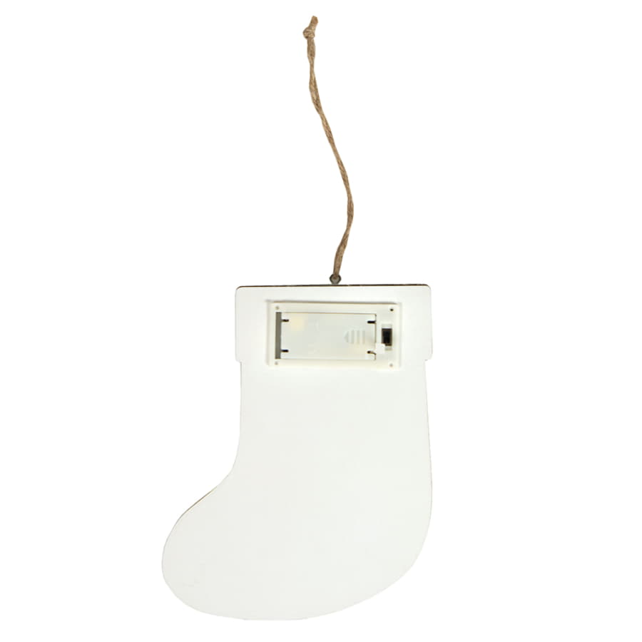 Украшение с подсветкой ВАЛЕНОК, бежевый-3