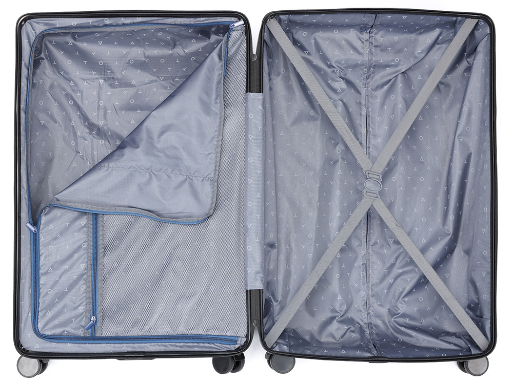 Чемодан TORBER Onego, синий, ABS-пластик, 79,5 х 51 х 29 см, 103 л-3