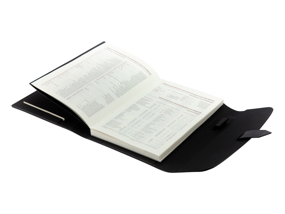 Ежедневник недатированный А5 Senate с магнитным клапаном, черный-7