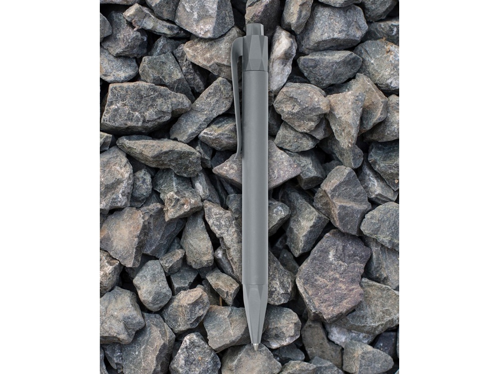 Шариковая ручка Terra из кукурузного пластика, серый-3