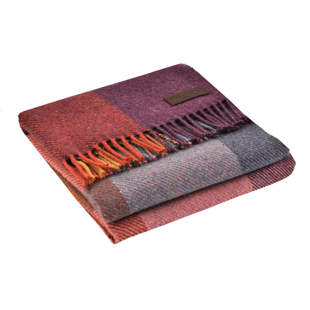 Плед Arequipa, фиолетовый с серым-1