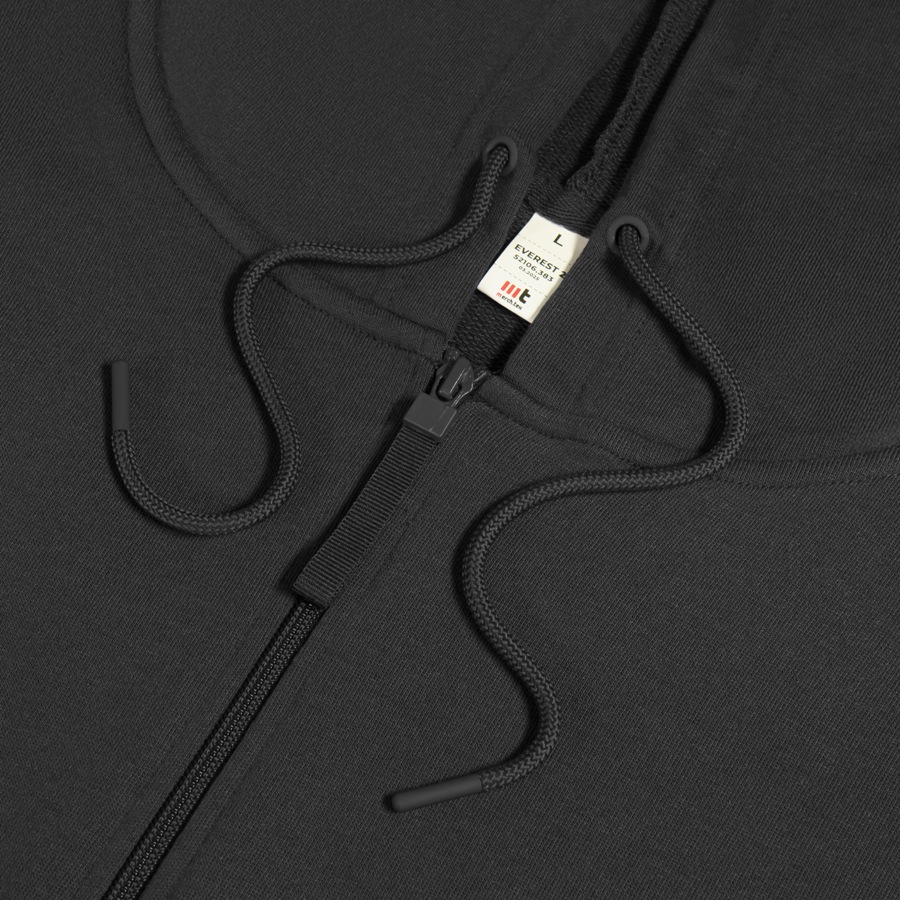 Толстовка унисекс на молнии с капюшоном EVEREST 2 260, черный-4