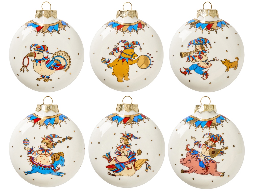 Набор новогодних игрушек, 6 шт-1