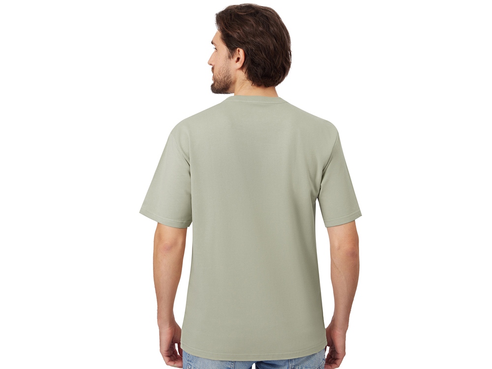 Футболка из френч терри Warsaw унисекс 220гр, оливковый-3