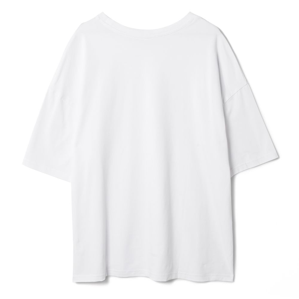 Футболка унисекс оверсайз Crosstown, белая-3