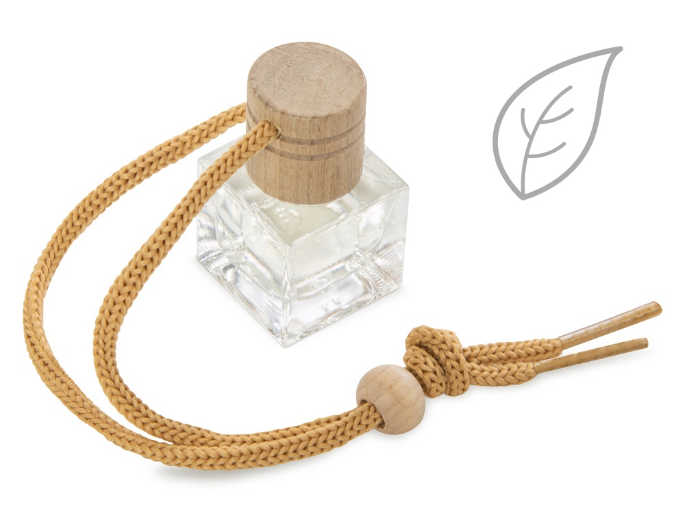 Подарочный набор с обложкой для автодокументов и автоароматизатором зеленый чай, черный-3