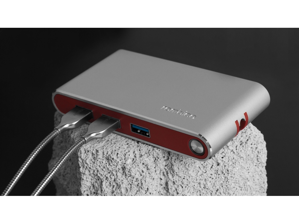 Хаб USB Rombica Type-C Hermes Red-5