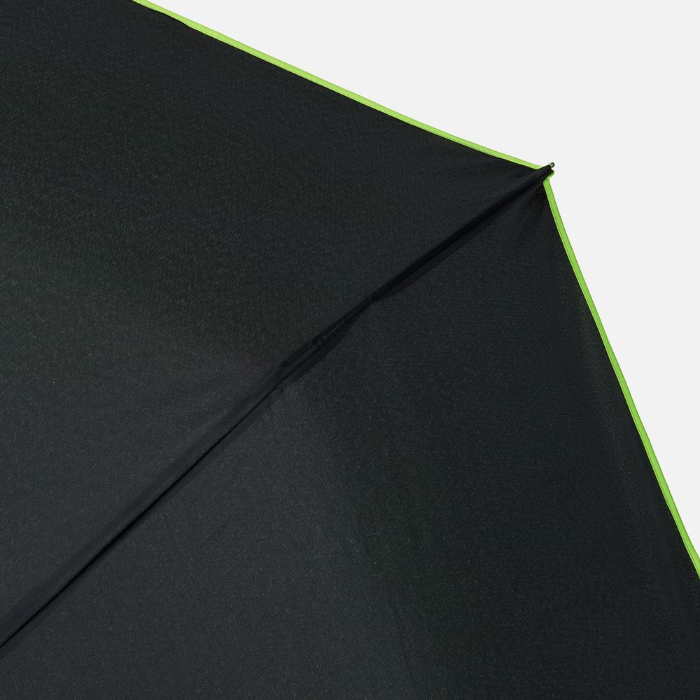 Зонт складной Edgeline, черный с зеленым-3