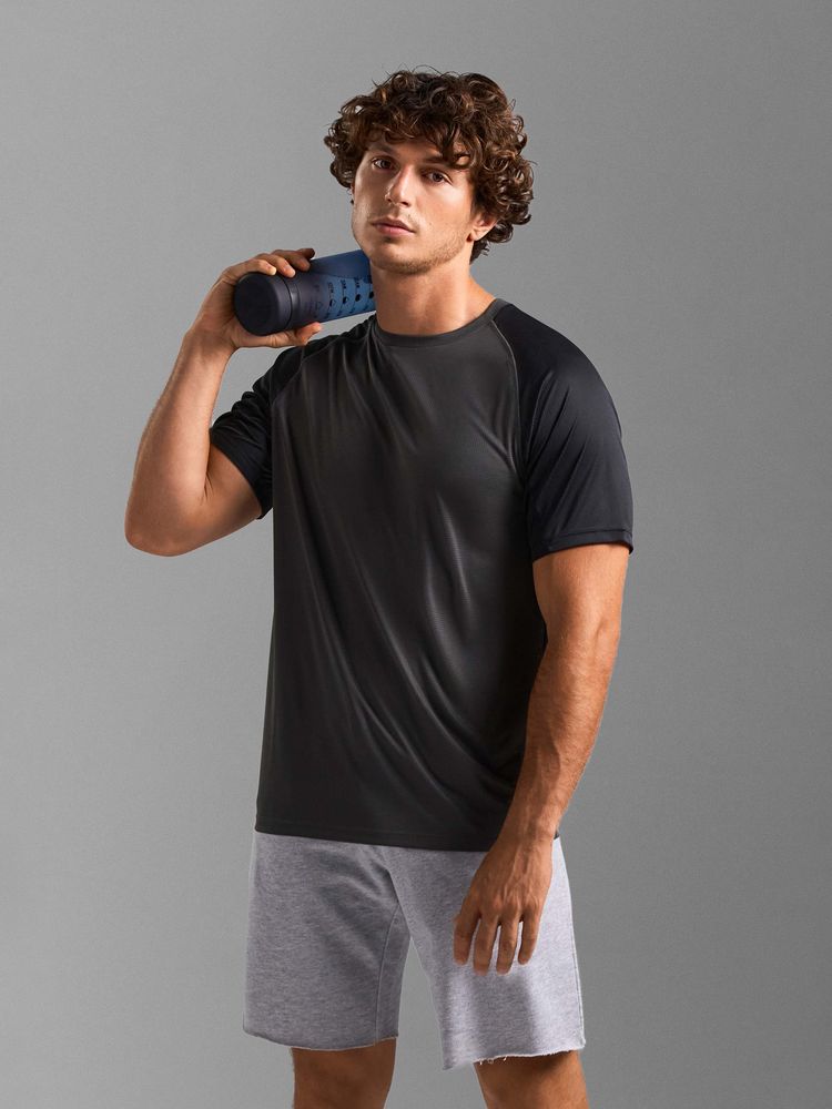 Футболка спортивная унисекс Vortex, темный хаки-3