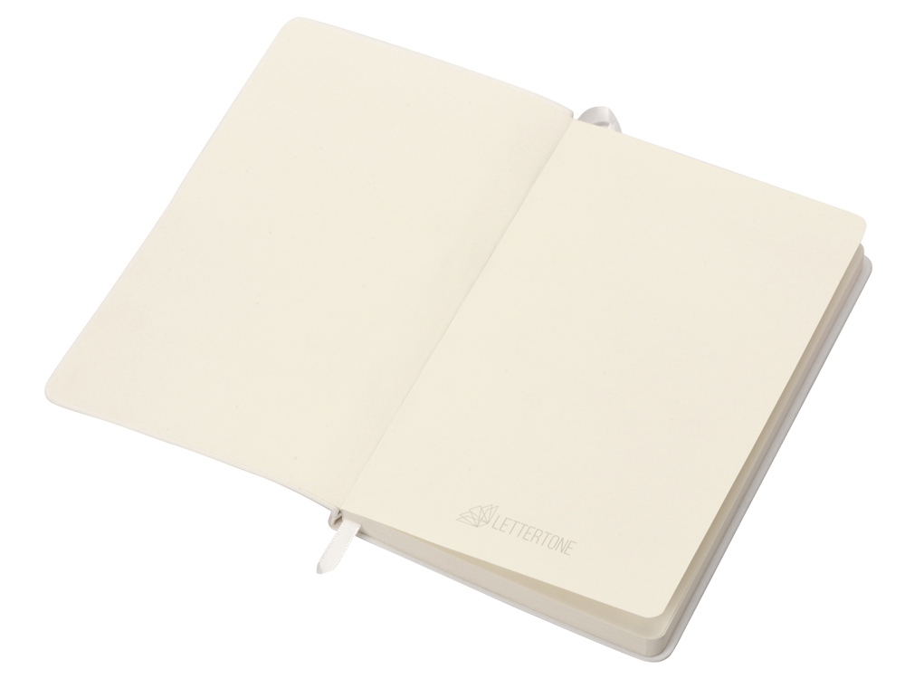 Блокнот Notepeno 130x205 мм с тонированными линованными страницами, белый-1