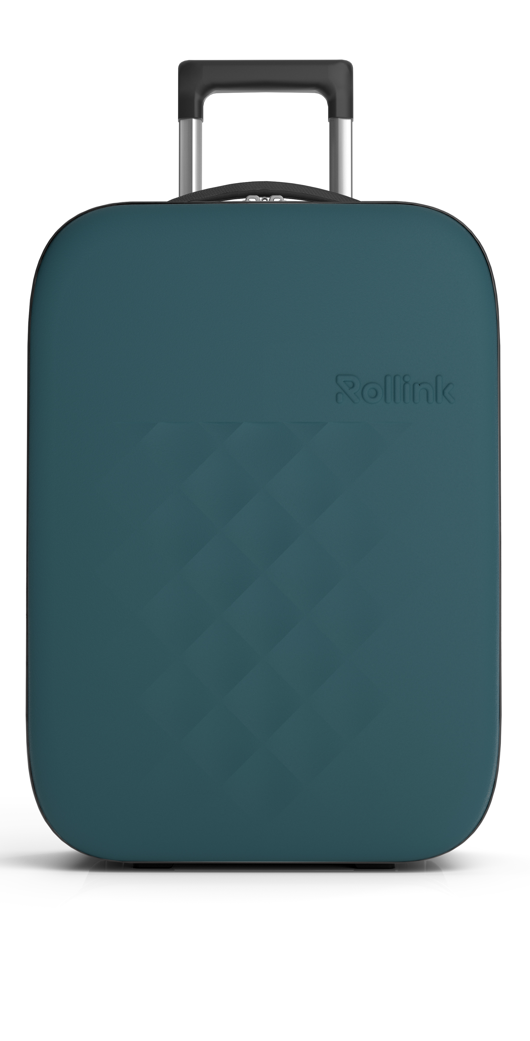 Чемодан складной Rollink Vega II 55x40x20 см, 2 колеса, сине-зеленый-4