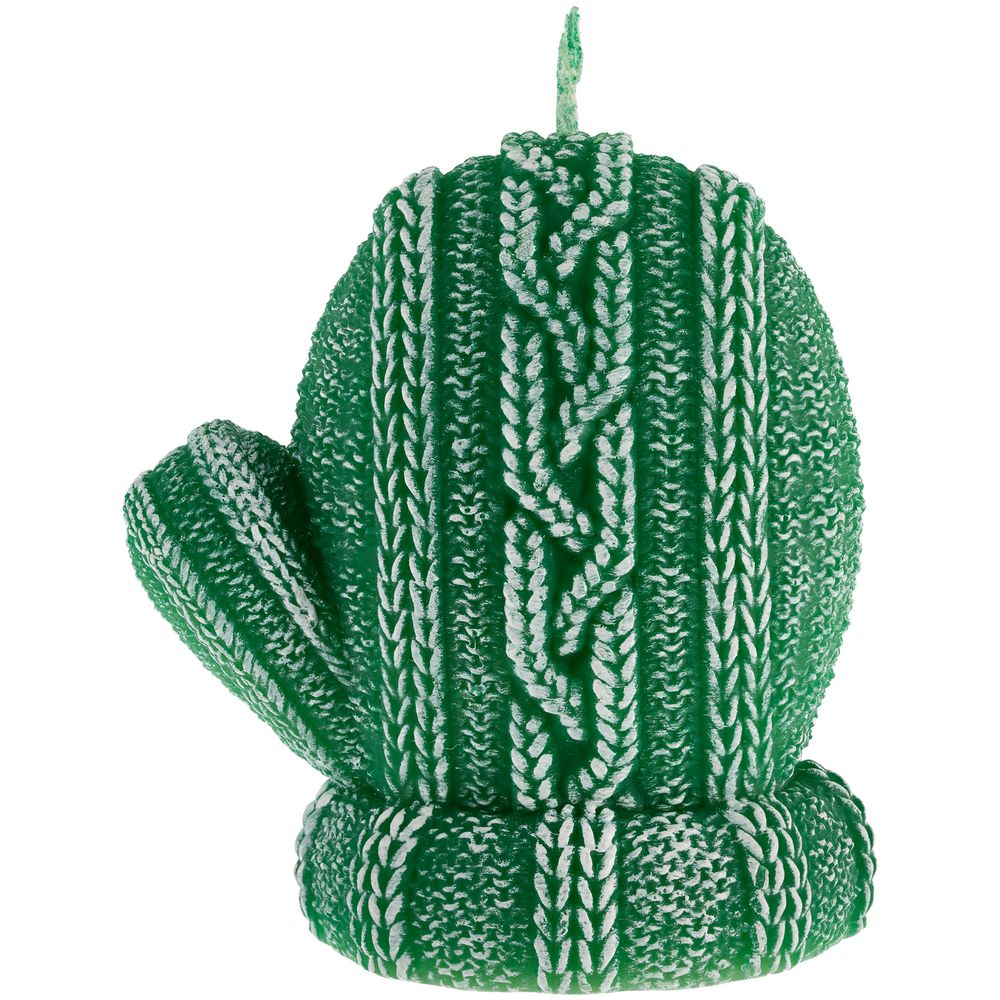 Свеча Kniteam, варежка, зеленая-1