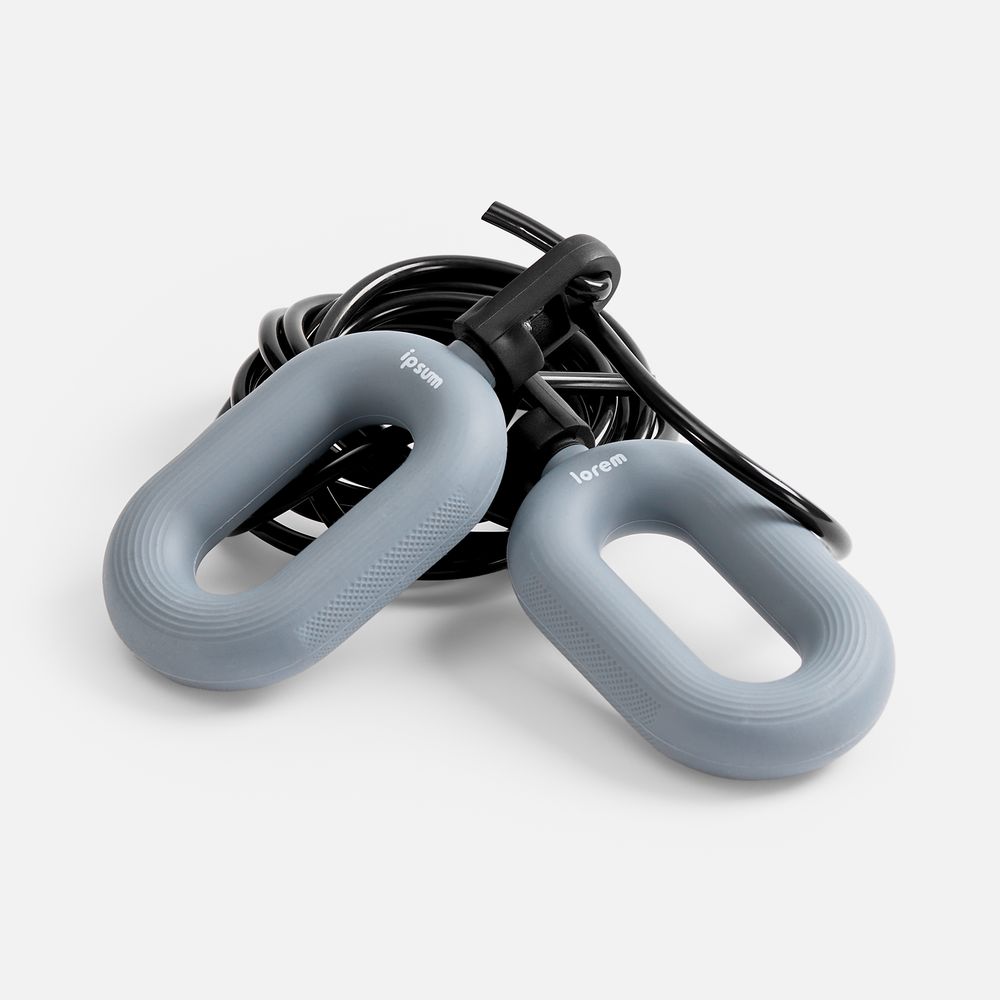 Мультифункциональная скакалка с эспандером Multi McFly, серая-4