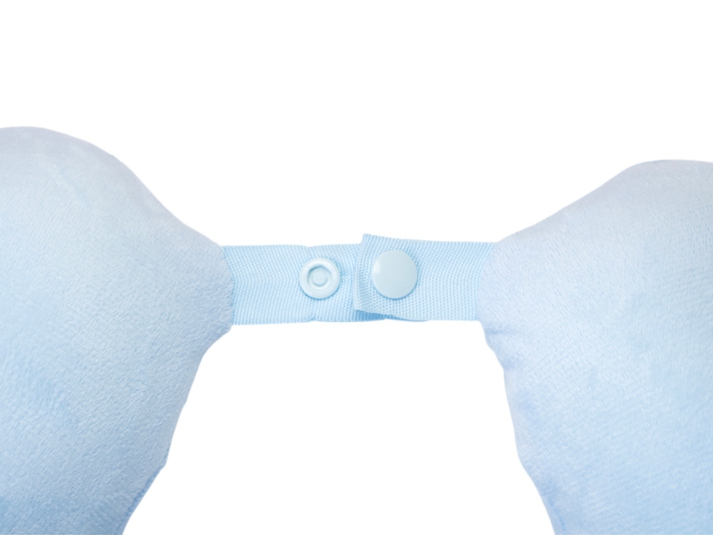 Подушка Basic из микрофибры с эффектом памяти U-shape, небесно голубой NEW-3