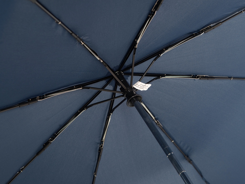 Зонт складной 5640 Guard со светоотражающим кантом, автомат, нейви-6