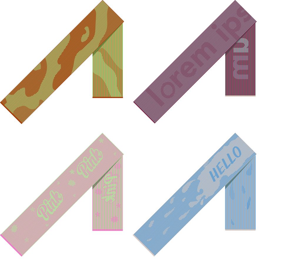 Шарф Fung XXL на заказ, полушерсть-0