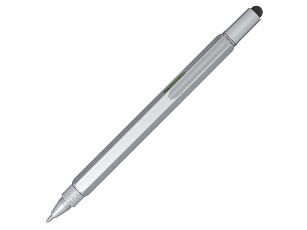 Dora многофункциональная ручка из переработанного алюминия - Серебряный-0