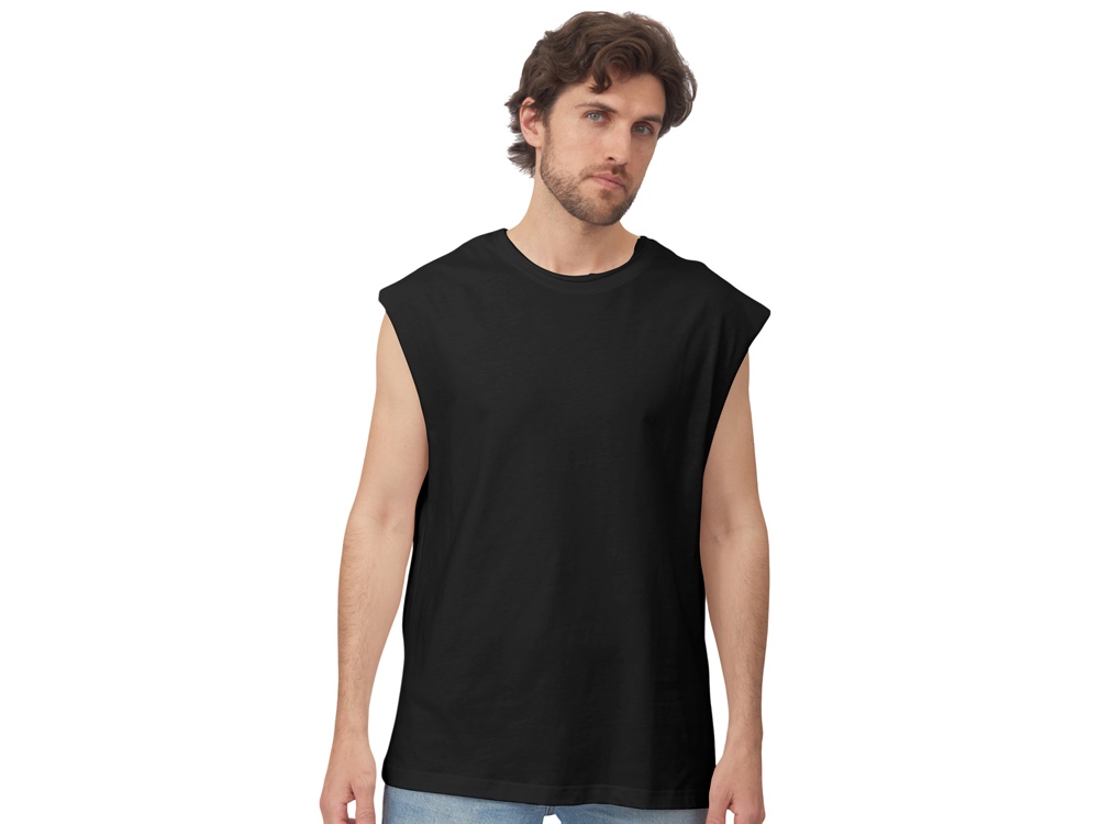 Майка оверсайз Berlin, унисекс, черный-3