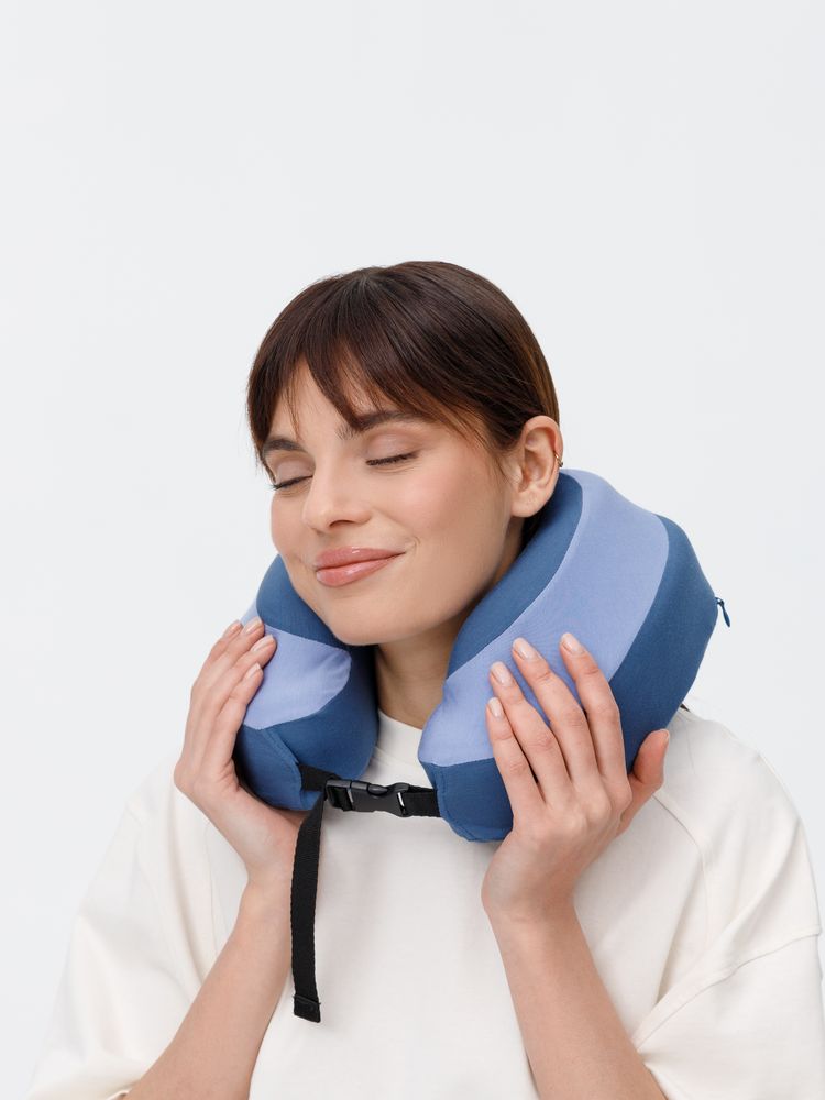 Дорожная подушка Piligrim, голубая-5