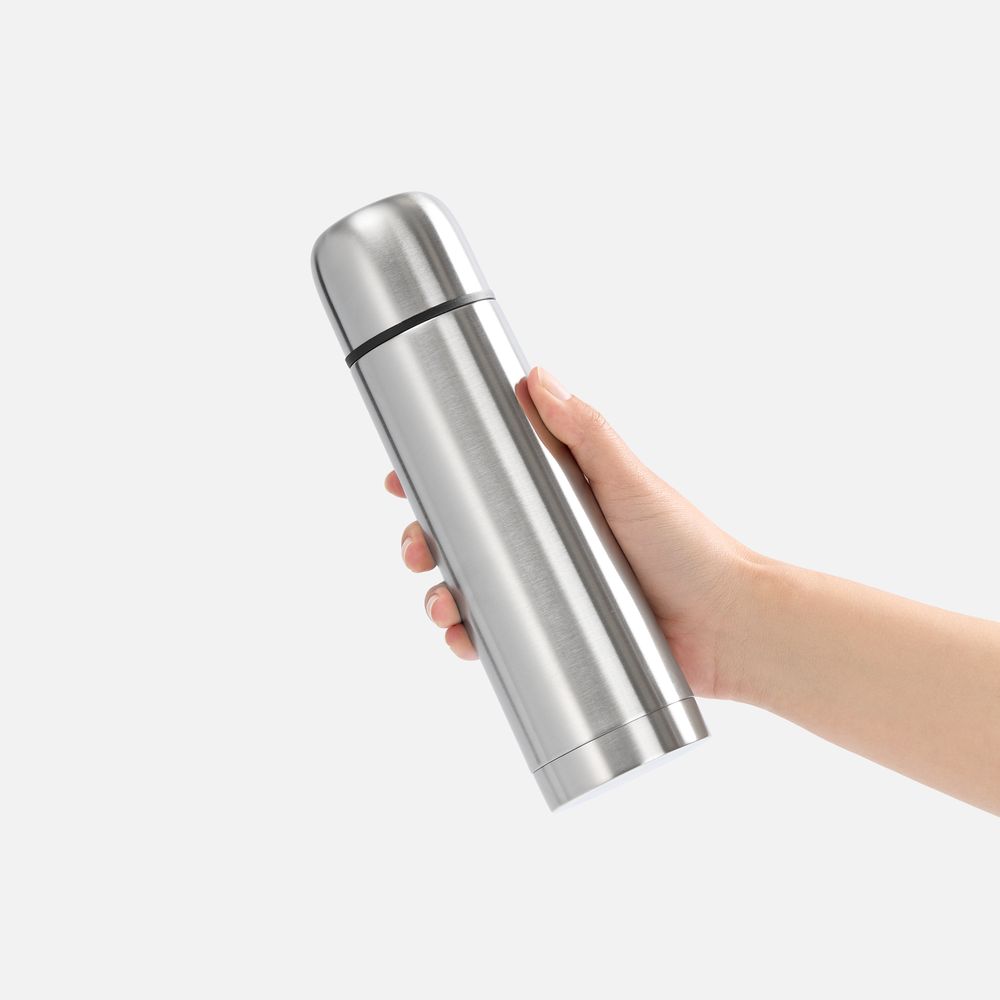 Термос Plain 500, ver.2, серебристый-3