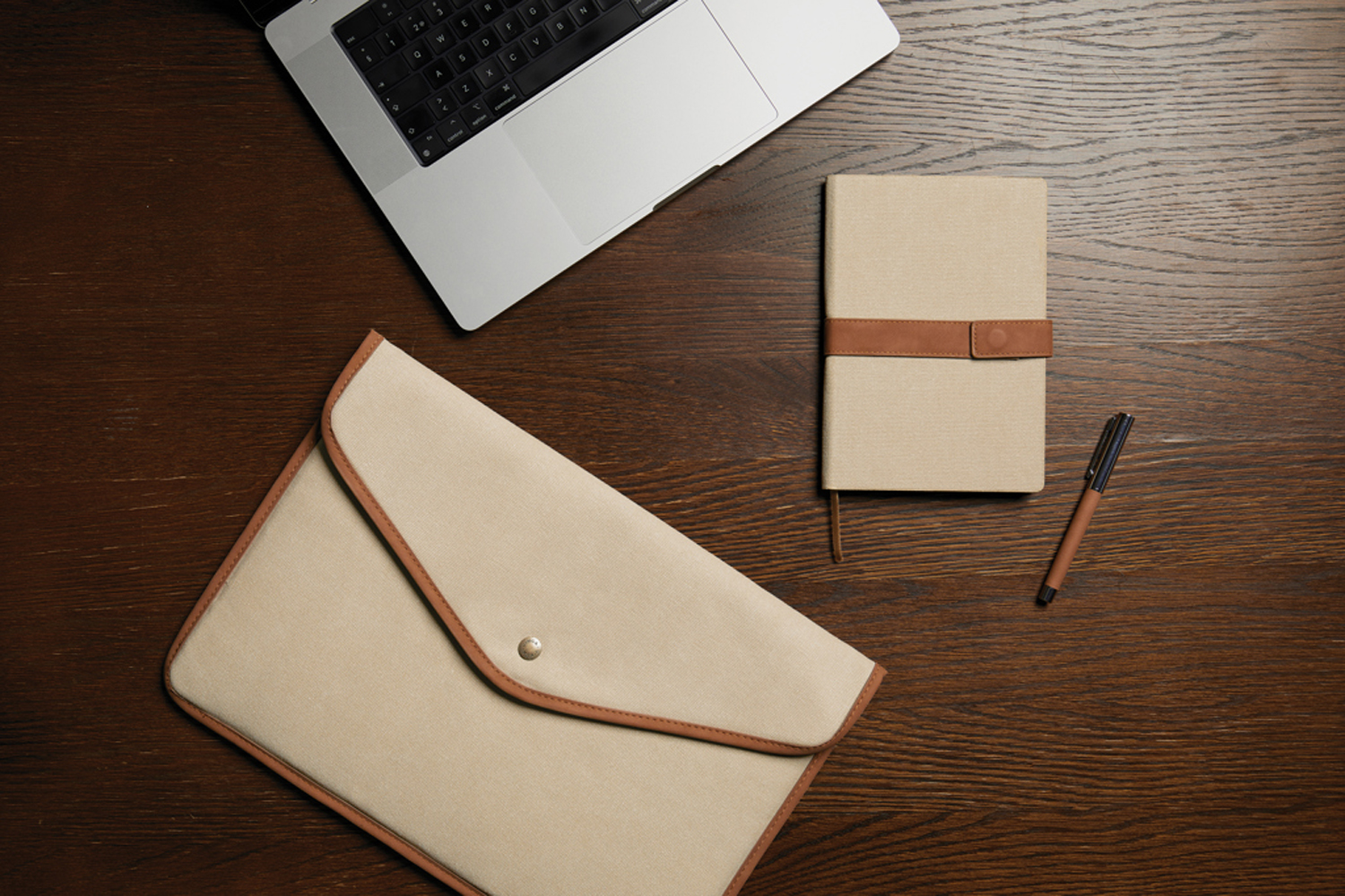 Чехол для ноутбука VINGA Bosler из переработанного канваса GRS, 16’’-4