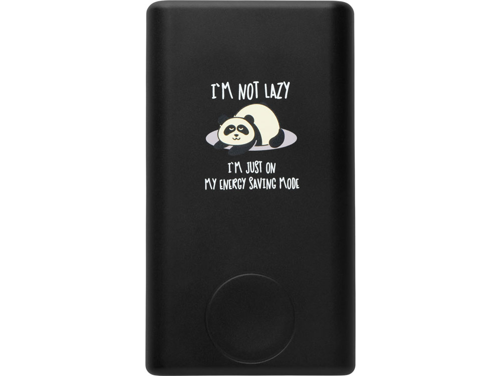 Внешний беспроводной аккумулятор 2-в-1 с функцией зарядки Apple Watch, QC/PD AtomIQ, 10000 мАч, черный с тампопечатью-0