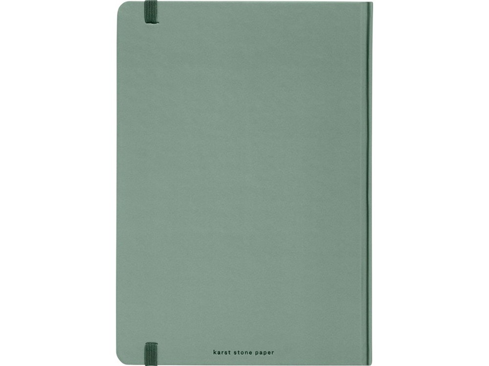 Блокнот в твердом переплете Karst формата A5, зеленый яркий-2