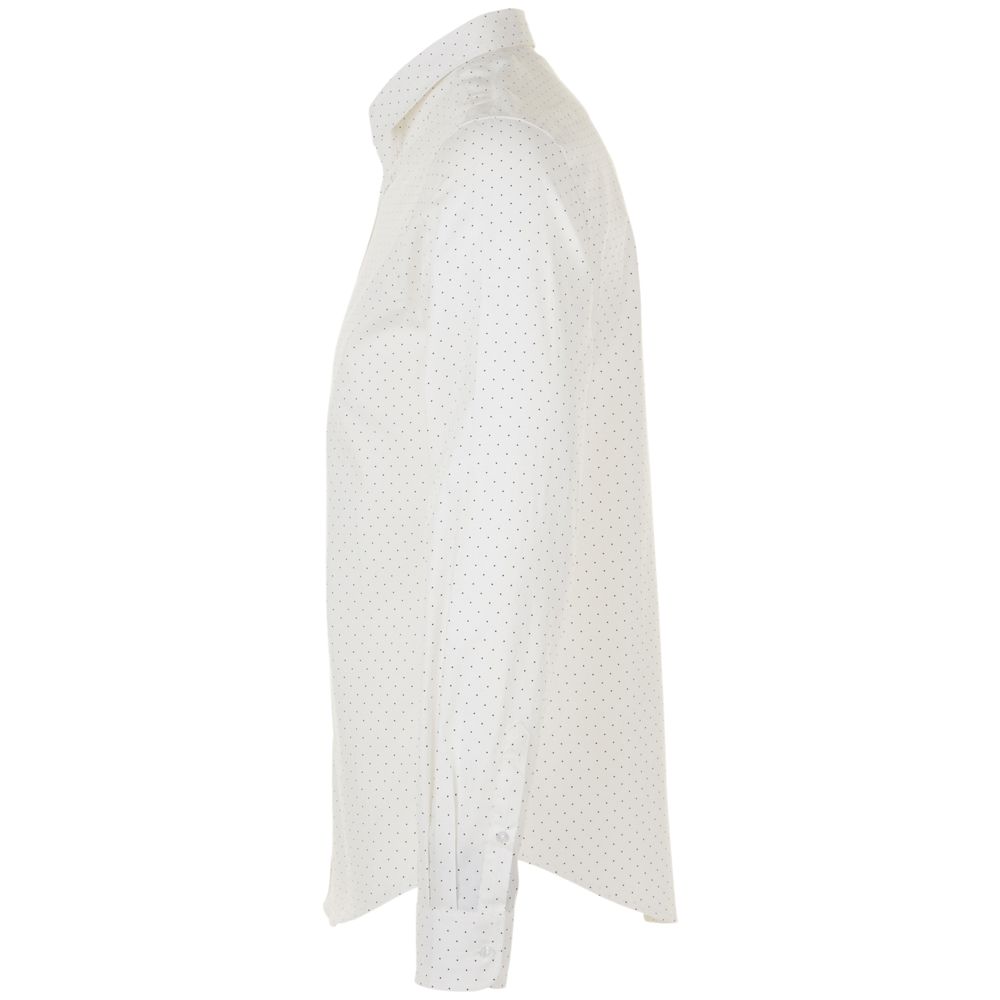 Рубашка мужская Becker Men, белая с темно-синим-2